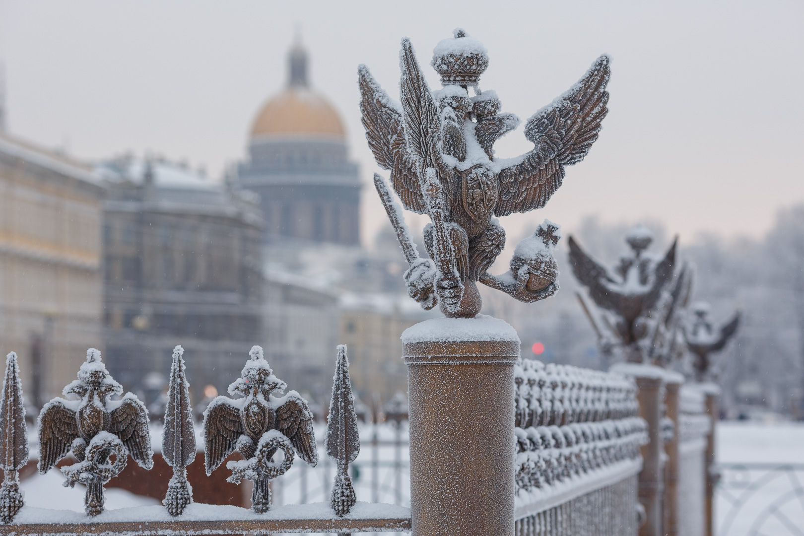 Холодная зима. Дворцовая площадь. 17.01.2016