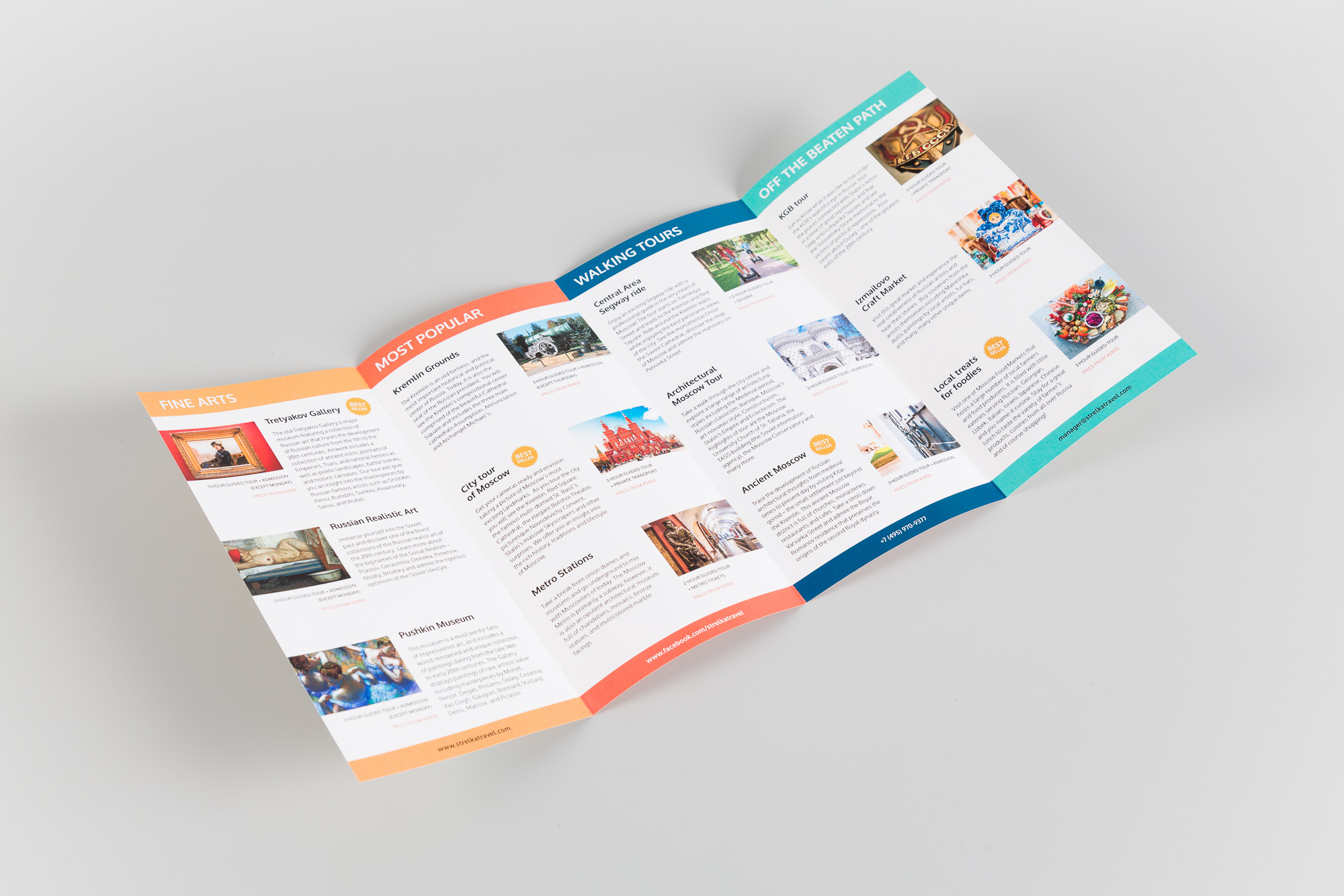 Рекламный буклет для компании «Strelka Travel». Разворот Рекламный буклет для компании «Strelka Travel». Разворот